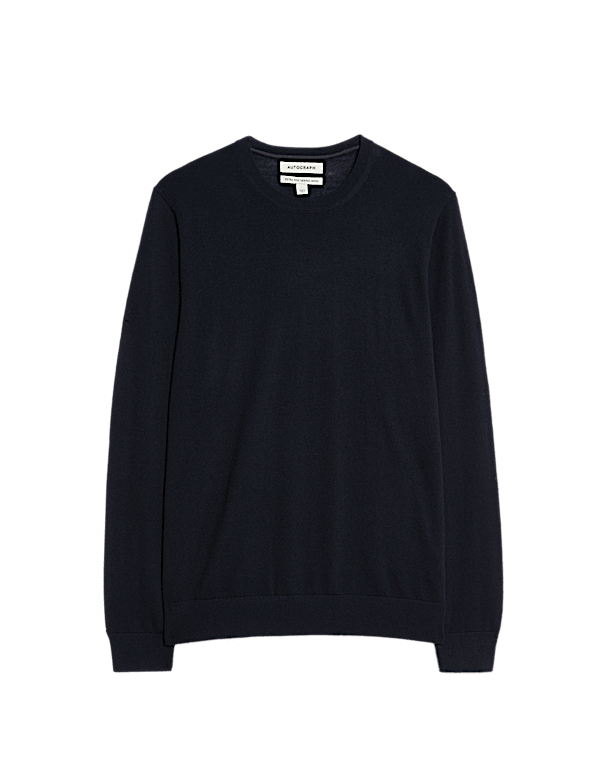 Pure Extra Fine Merino Wool Crew Neck Jumper