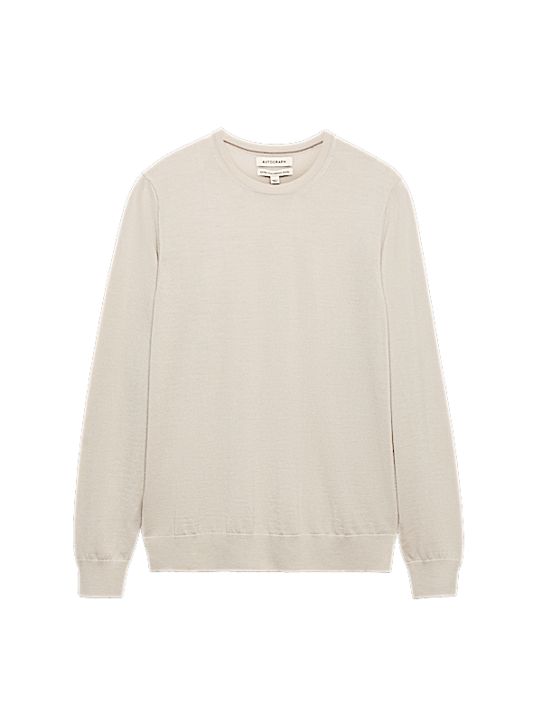 Pure Extra Fine Merino Wool Crew Neck Jumper