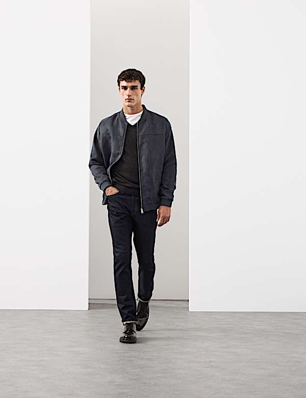 Pure Extra Fine Merino Wool V-Neck Jumper - US