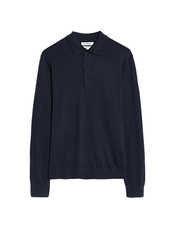Pure Extra Fine Merino Wool Polo Shirt