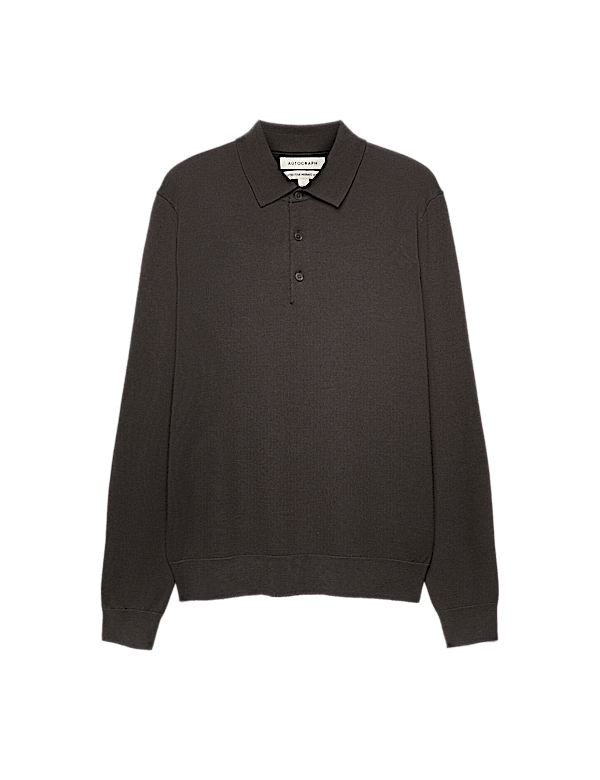 Pure Extra Fine Merino Wool Polo Shirt