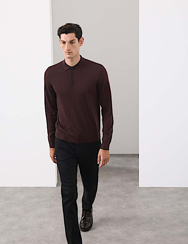 Pure Extra Fine Merino Wool Polo Shirt - NZ