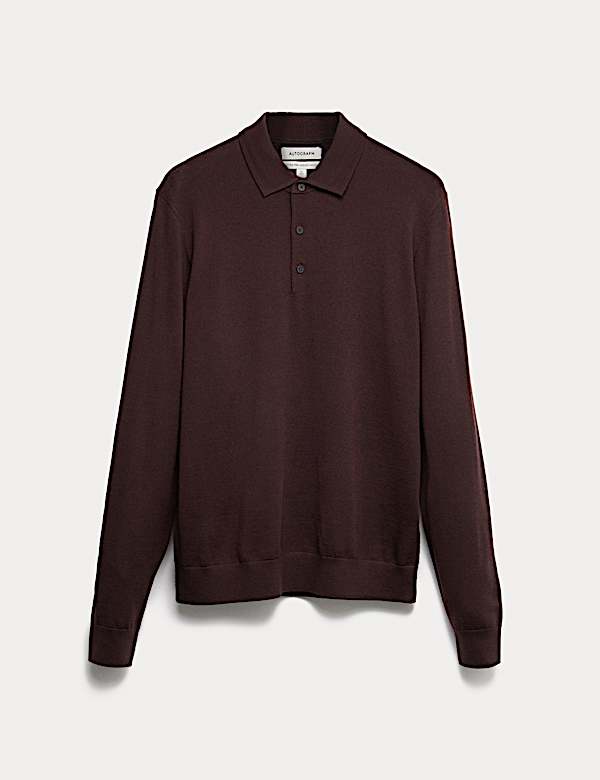 Pure Extra Fine Merino Wool Polo Shirt - NZ