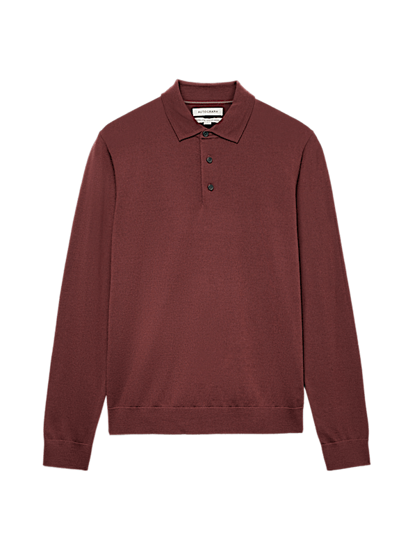 Pure Extra Fine Merino Wool Polo Shirt