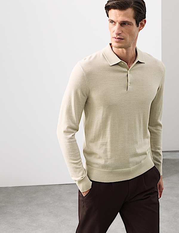 Pure Extra Fine Merino Wool Polo Shirt - CZ