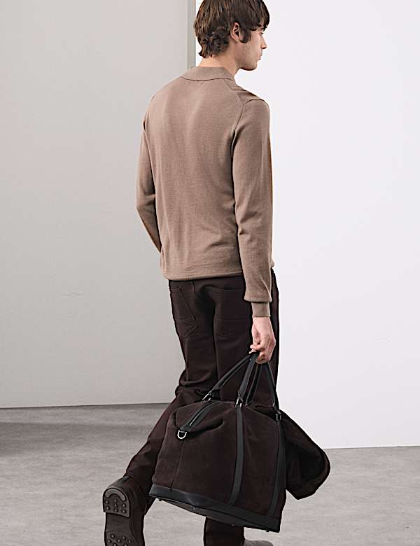 Pure Extra Fine Merino Wool Polo Shirt - US