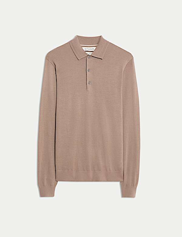 Pure Extra Fine Merino Wool Polo Shirt - US