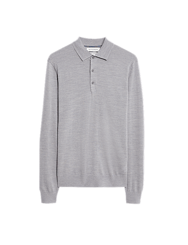 Pure Extra Fine Merino Wool Polo Shirt