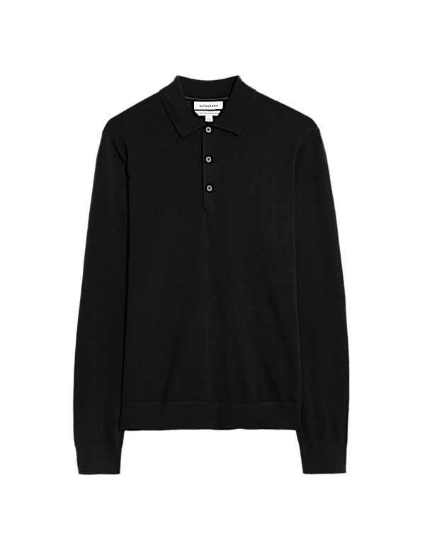 Pure Extra Fine Merino Wool Polo Shirt