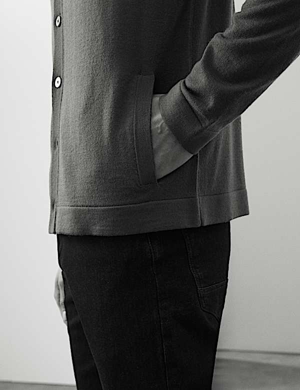 Pure Extra Fine Merino Wool Jacket - SI