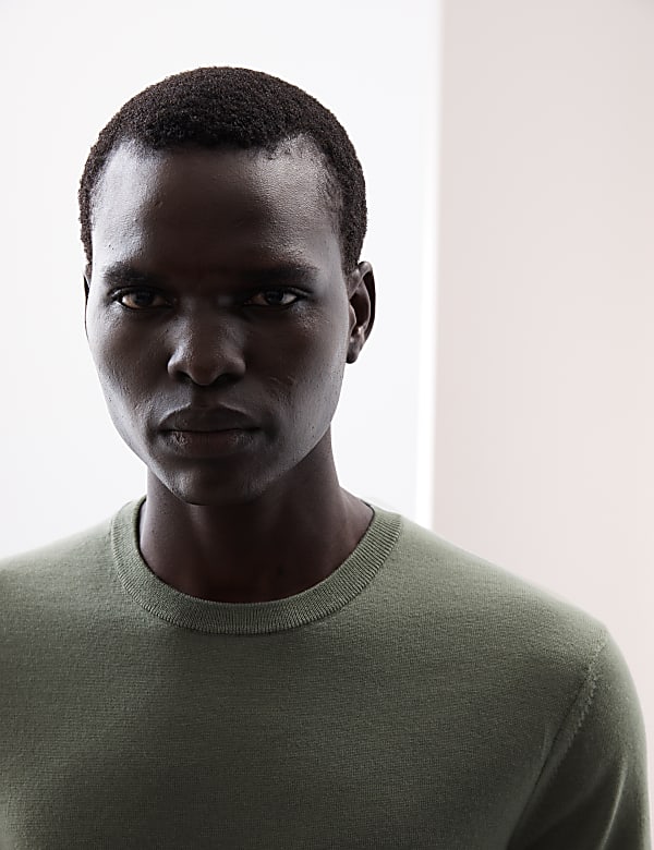 Pure Extra Fine Merino Wool Knitted T-Shirt - JO