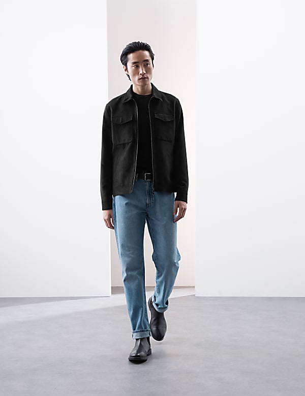 חולצת טי סרוגה מצמר מרינו טהור ועדין במיוחד - IL