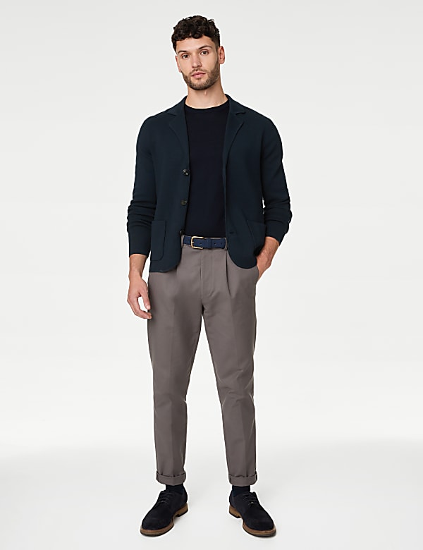 Cotton Modal Knitted Blazer
