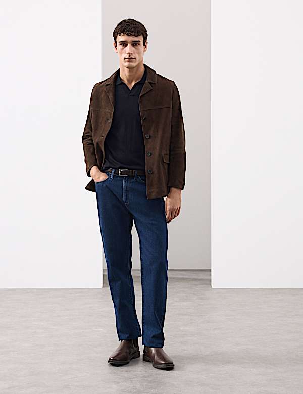 Pure Extra Fine Merino Wool Knitted Polo Shirt - VN