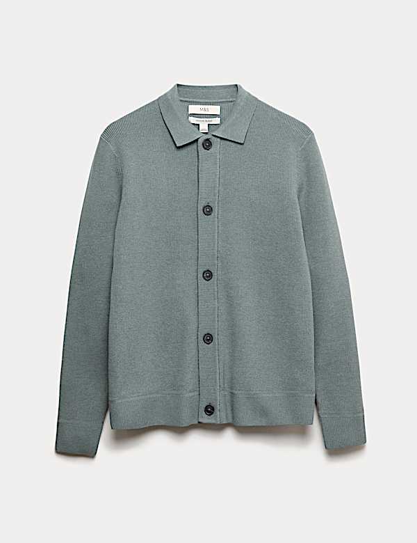 Cotton Blend Knitted Jacket - JE