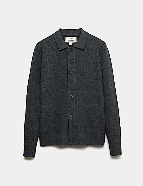 Cotton Blend Knitted Jacket - AL