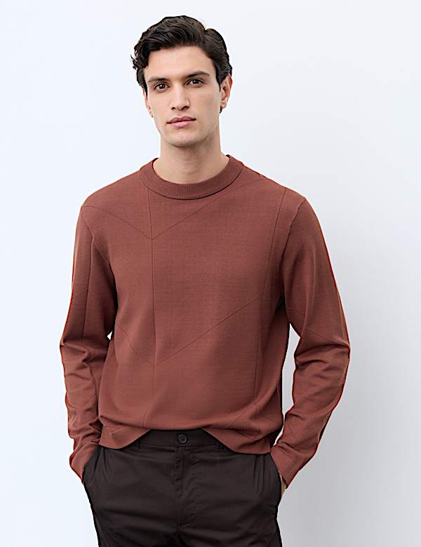 Oversized Crew Neck Knitted Jumper