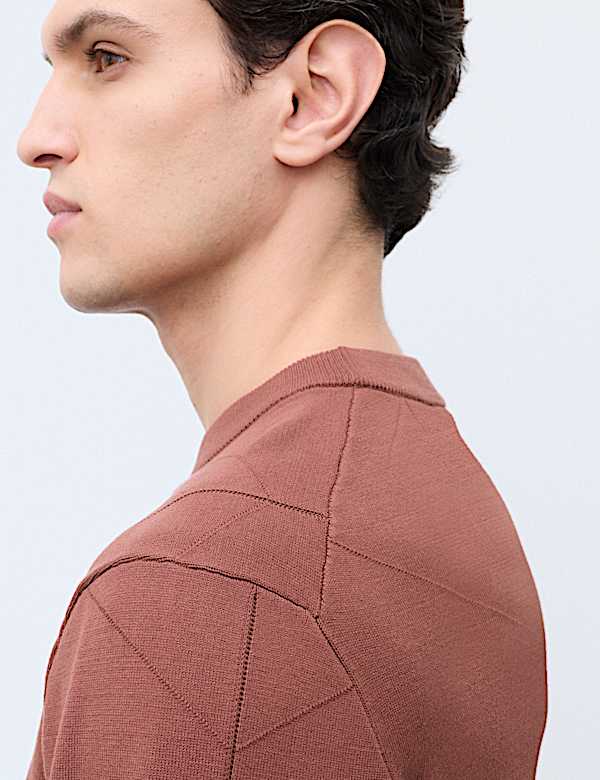 Oversized Crew Neck Knitted Jumper
