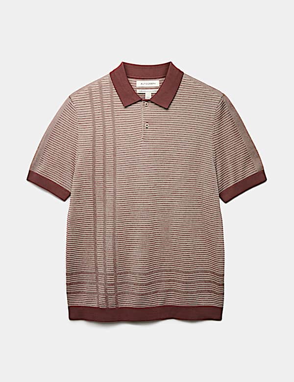 Regular Fit Pure Cotton Knitted Polo Shirt - NL