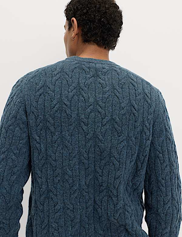 Super Soft Cable Knit Jumper with Wool - CN