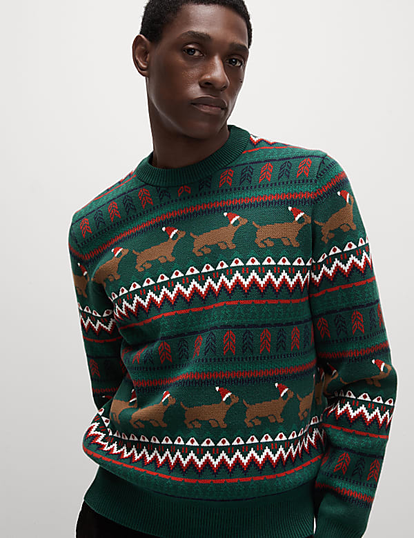Pure Cotton Fair Isle Christmas Jumper
