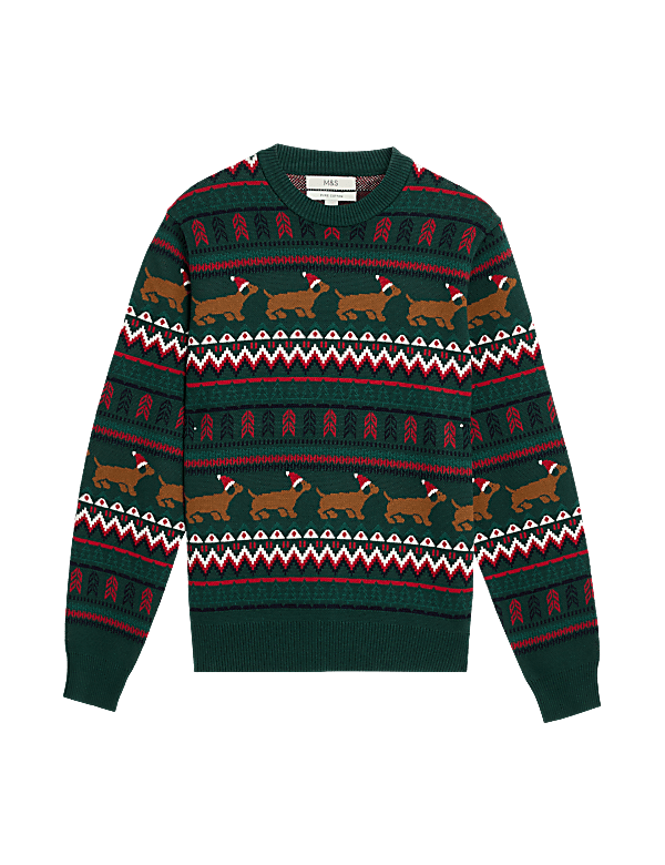 Pure Cotton Fair Isle Christmas Jumper