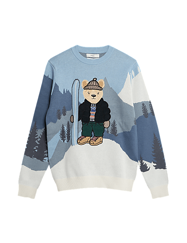 Pure Cotton Spencer Bear™ Christmas Jumper