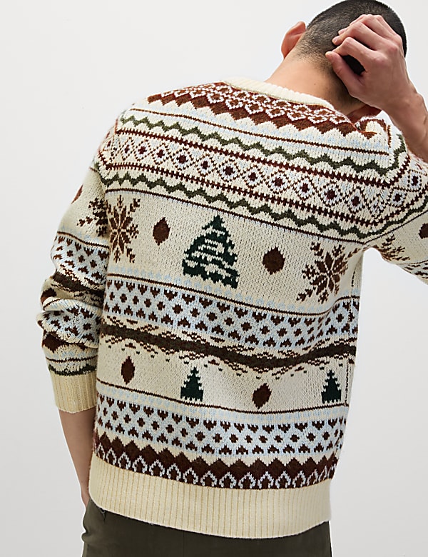 Fair Isle Crew Neck Christmas Jumper
