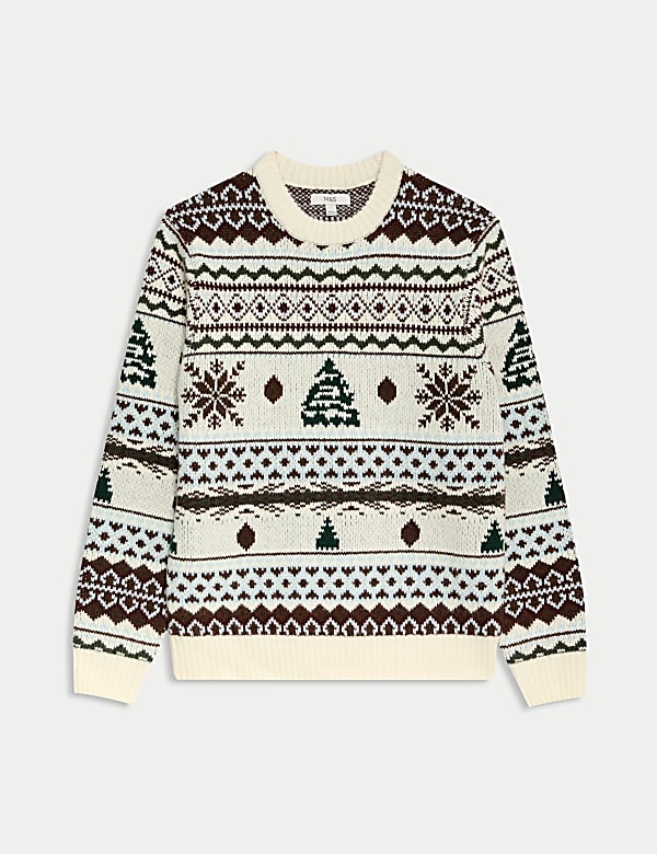 Fair Isle Crew Neck Christmas Jumper - SK