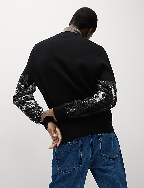 Pure Cotton Crew Neck Christmas Jumper