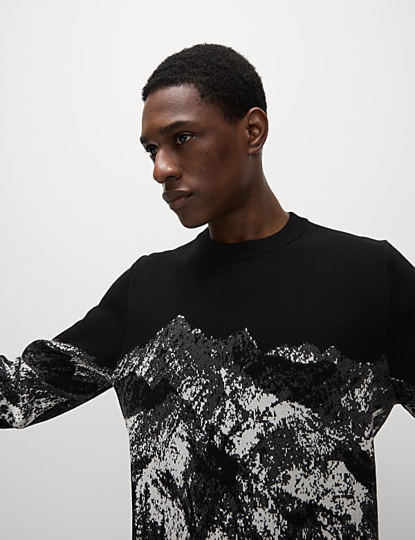 Pure Cotton Crew Neck Christmas Jumper