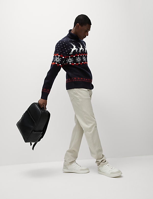Roll Neck Christmas Jumper - NL