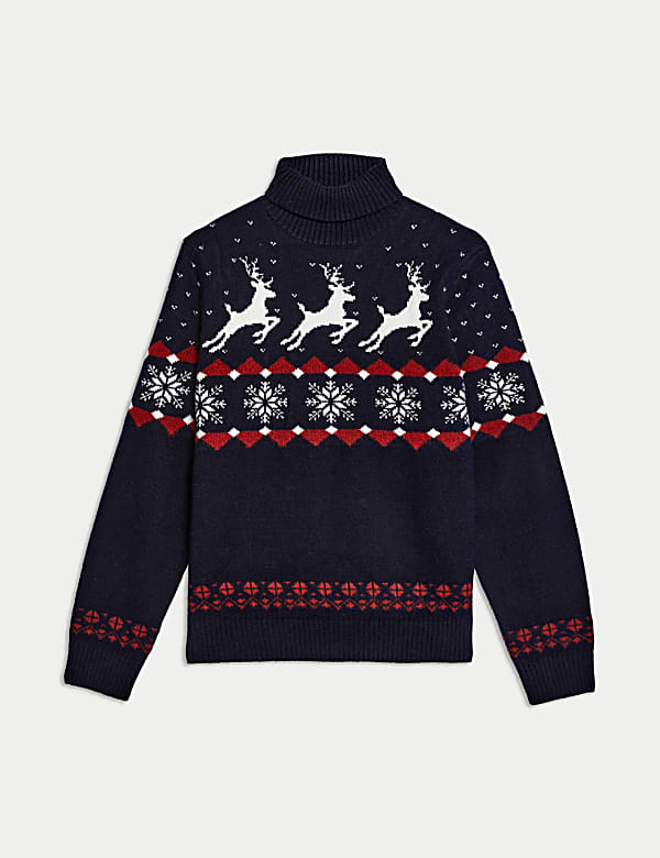 Roll Neck Christmas Jumper - NL