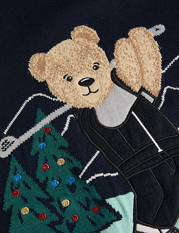 Pure Cotton Spencer Bear™ Christmas Jumper