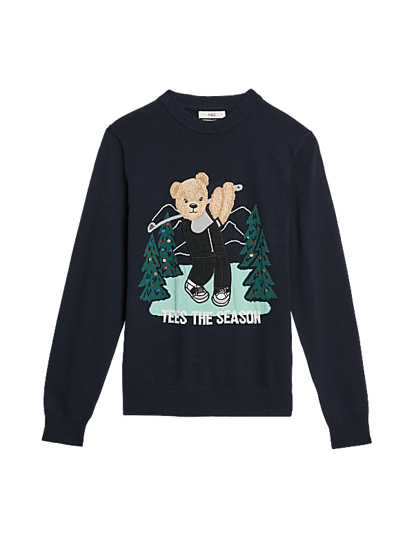 Pure Cotton Spencer Bear™ Christmas Jumper