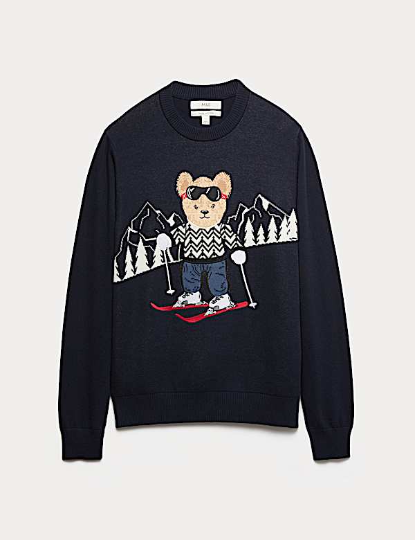 Jersey de esquí 100 % algodón con diseño de oso Spencer - US