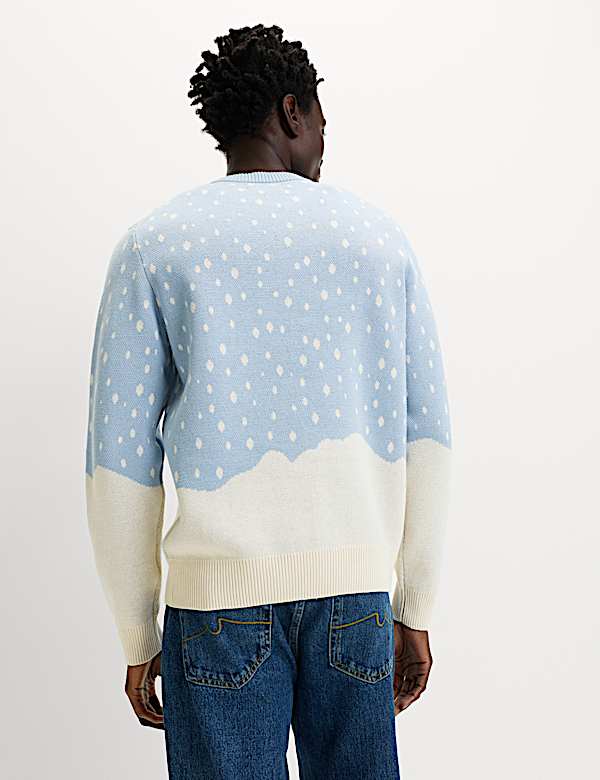 Pure Cotton Ski Snow Globe Christmas Jumper