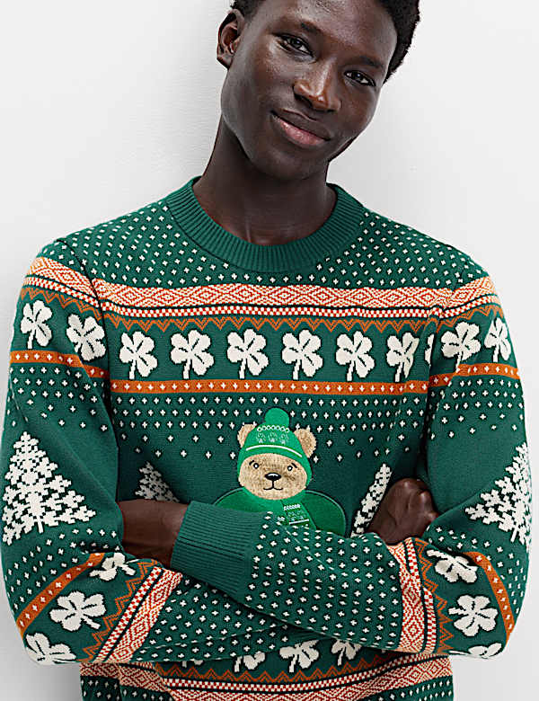 Pure Cotton Spencer Bear™ Ireland Jumper - RO