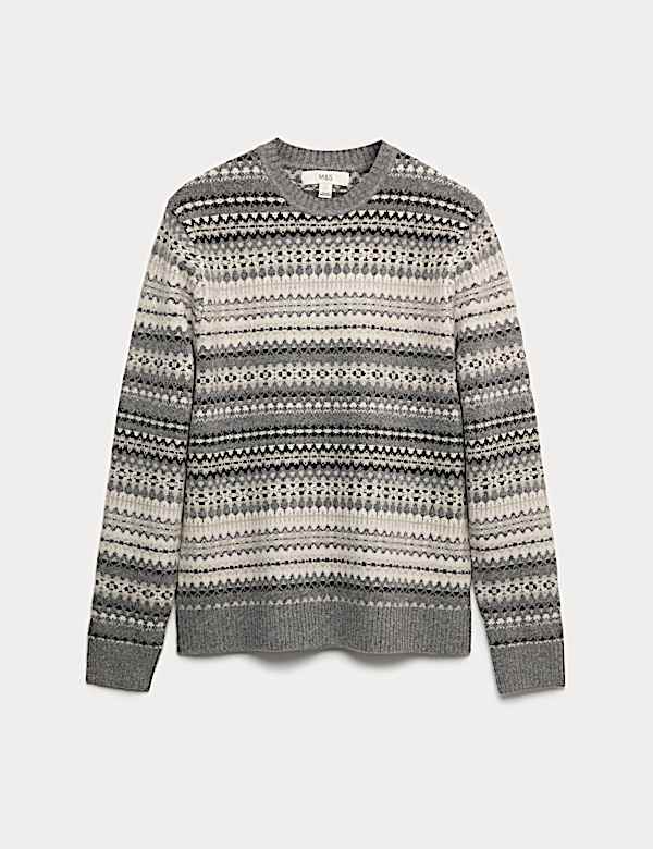Fair Isle Crew Neck Jumper - IT