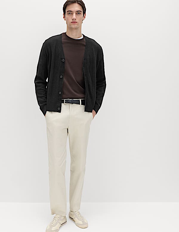 Cotton Rich Boucl&eacute; Knitted Cardigan - NO