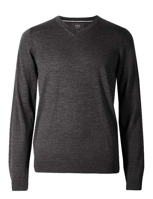 Pure Extra Fine Merino V-Neck Jumper