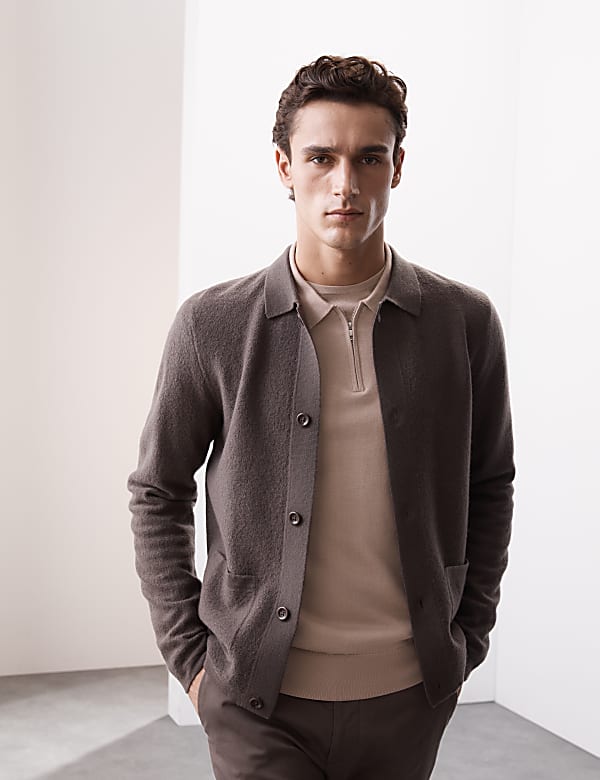 Pure Extra Fine Merino Wool Knitted Polo