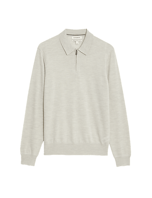 Pure Extra Fine Merino Wool Knitted Polo