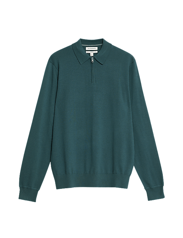 Pure Extra Fine Merino Wool Knitted Polo