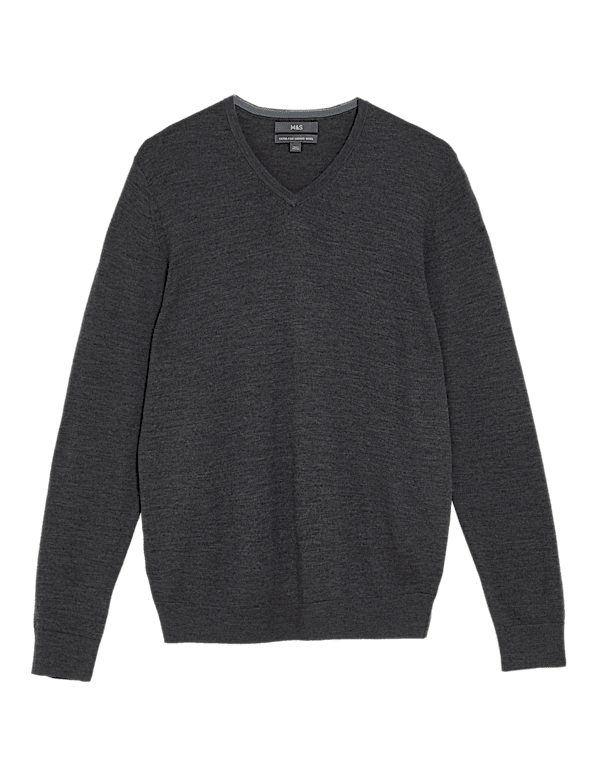 Pure Extra Fine Merino V-Neck Jumper