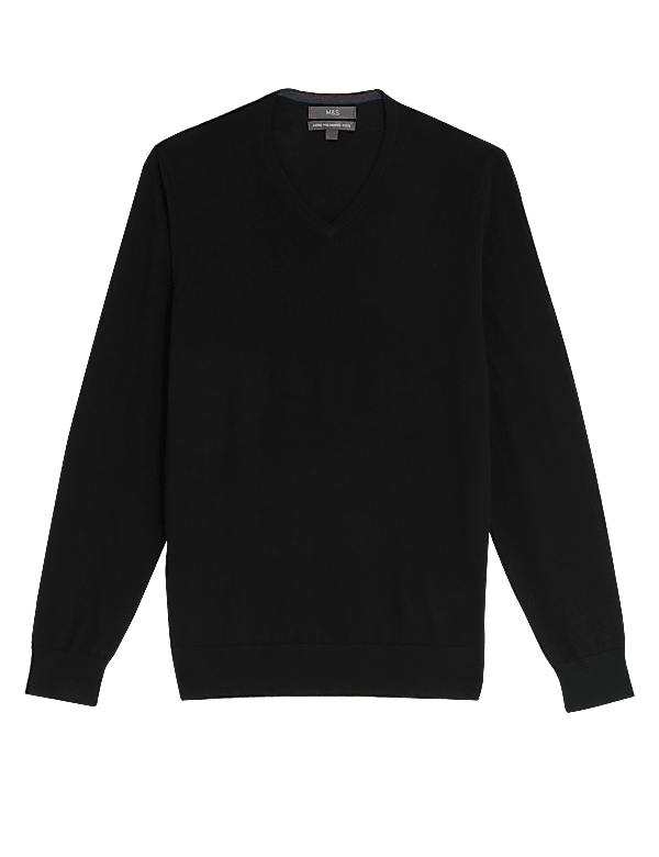 Pure Extra Fine Merino V-Neck Jumper