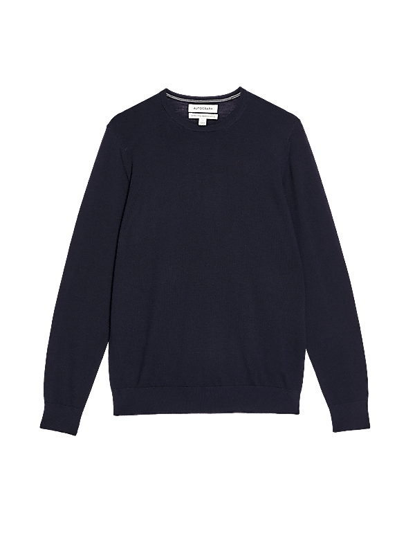 Pure Extra Fine Merino Wool Crew Neck Jumper