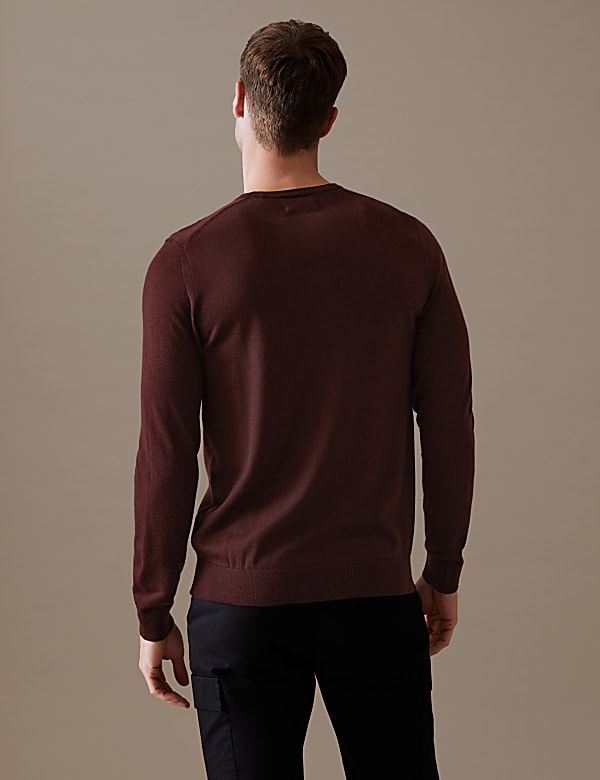 Pure Extra Fine Merino Wool Crew Neck Jumper