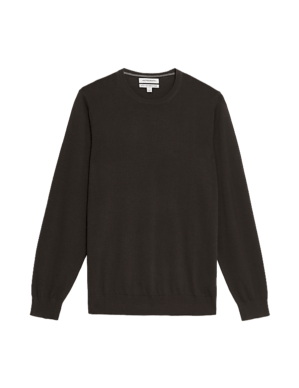 Pure Extra Fine Merino Wool Crew Neck Jumper