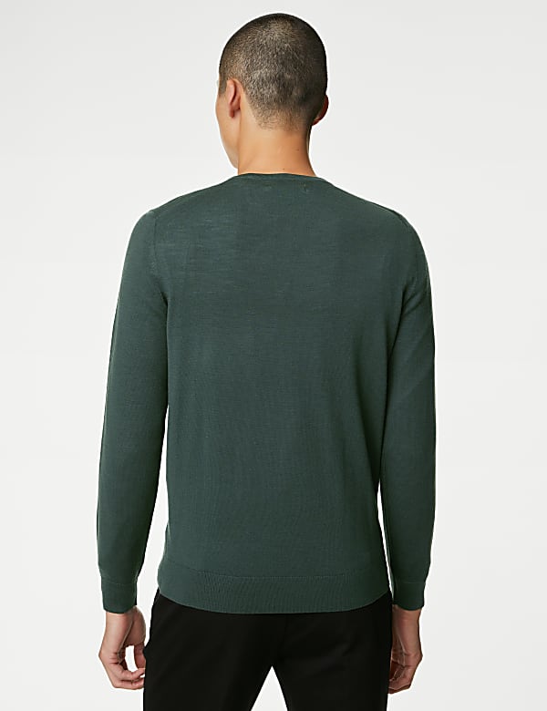 Pure Extra Fine Merino Wool Crew Neck Jumper